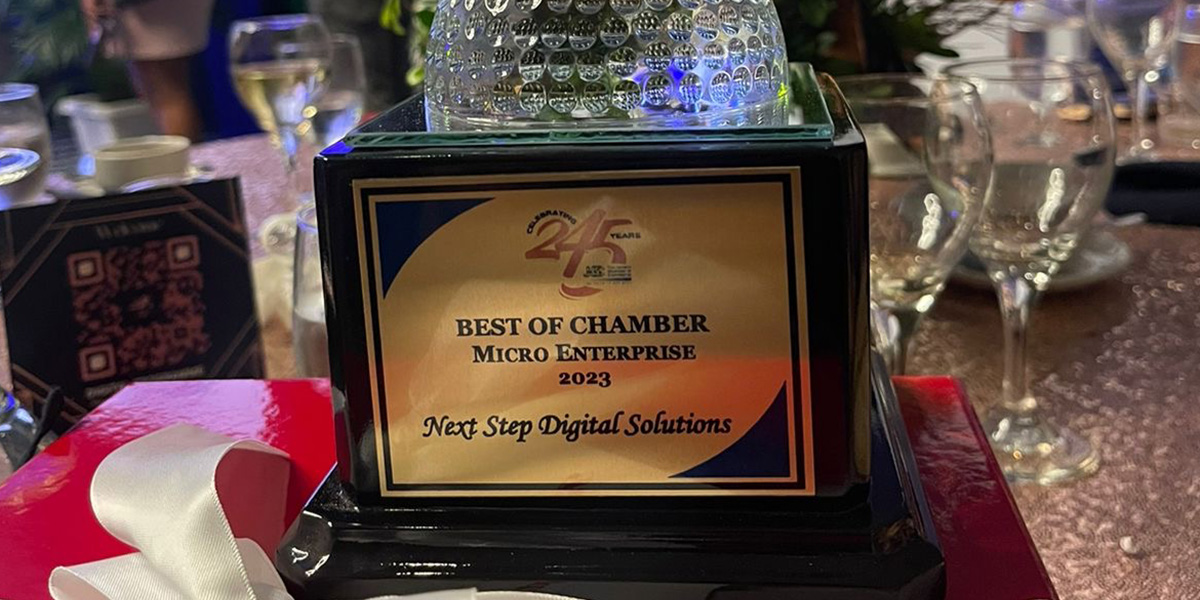 Next Step Digital Solutions Honoured with Best of Chamber Micro Enterprise Award